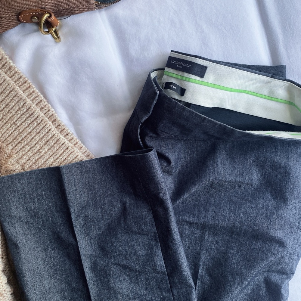 Liz Claiborne denim Jackie dress pants